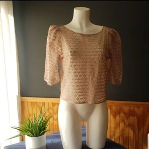 American Apparel Lace Top